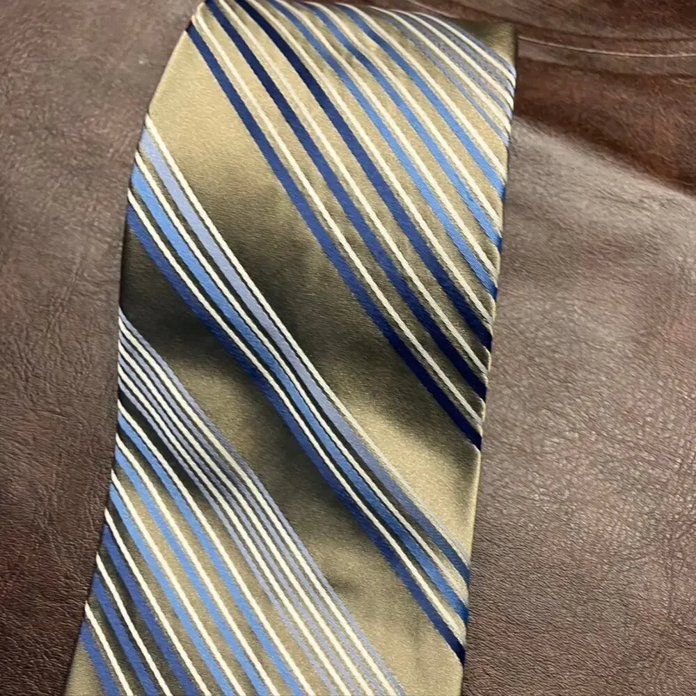 Paul Dione 100%‎ Silk striped Tie Men's classic
